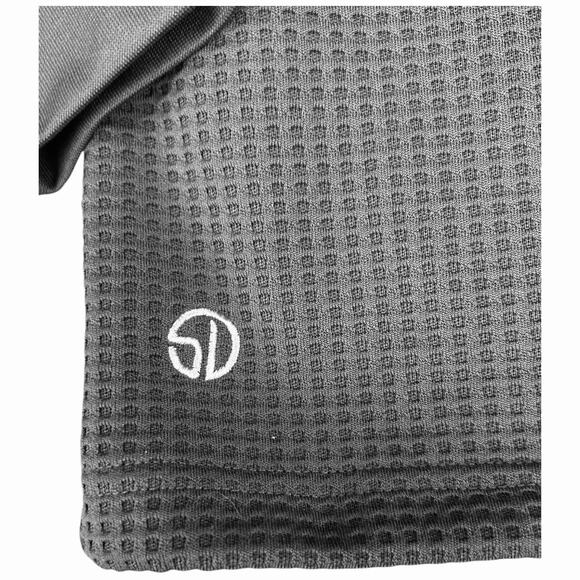 NWOT Pebble Beach Men's Golf Optic Charcoal Waffle Weave 1/4 Zip Size Large - Picture 6 of 10